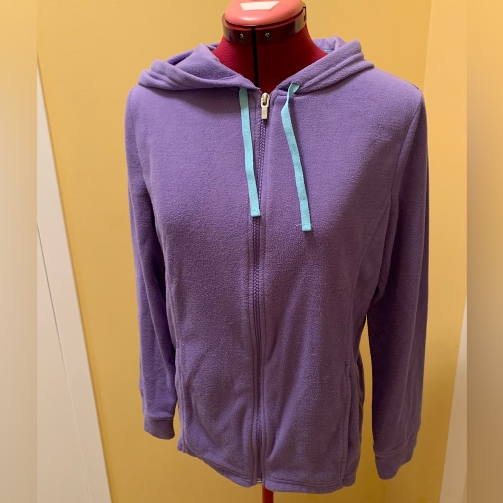 Jasmine Rose Purple Fleece Hoodie jacket